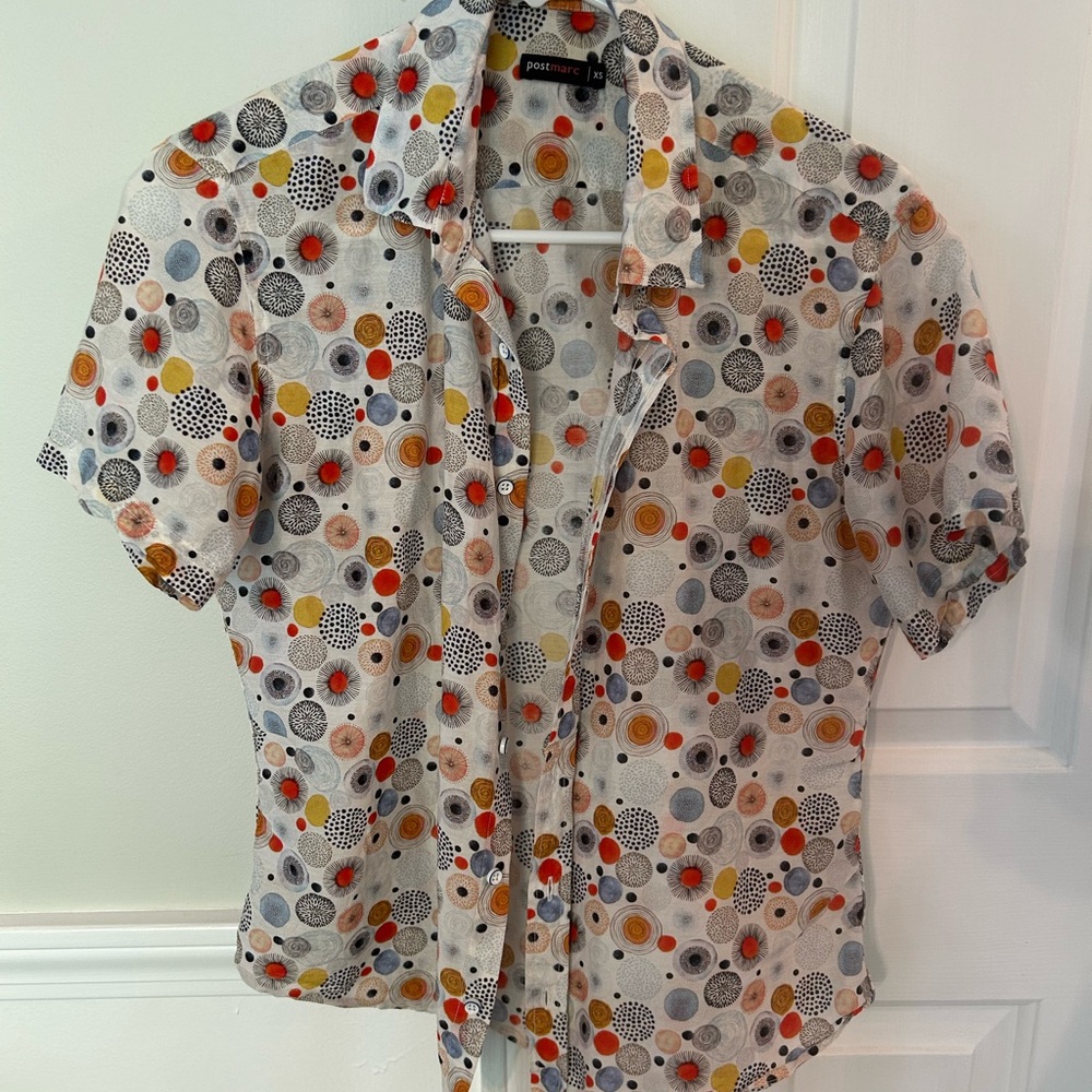 Stylish Multicolor Polka Dot Men's Shirt